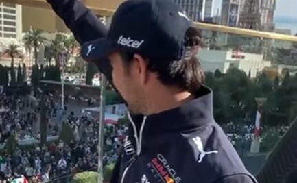 VIDEO: Checo Pérez recibe una increíble ovación en la presentación del GP de Las Vegas