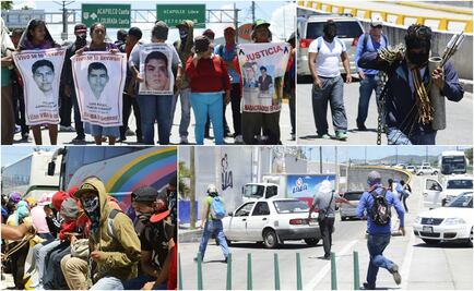 Manifestantes bloquean la Autopista del Sol