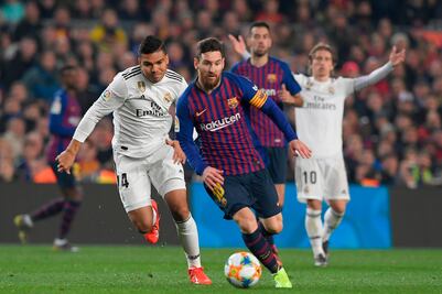 Barcelona empata con el Real Madrid en la ida de la semifinal de la Copa del Rey