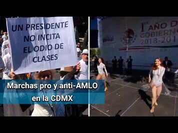En vilo y polarizada, CDMX tras marchas pro y anti-AMLO