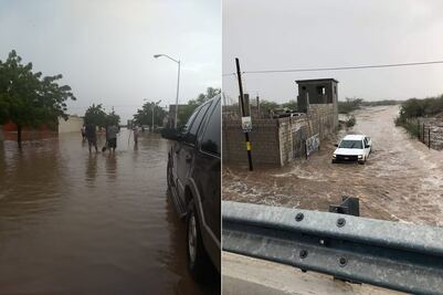 “Olivia” causa estragos en La Paz, Baja California Sur
