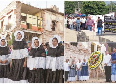 Recuerdan un año del sismo con protestas