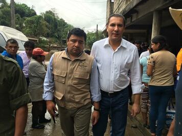 Moreno Valle supervisa labores de rescate tras daños por tormenta “Earl”