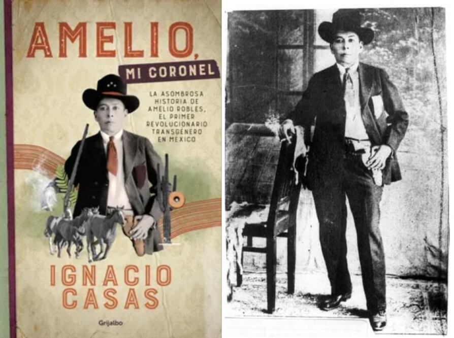 Fotografía de Amelio Robles Ávila vistiendo uniforme oficial. Crédito:Fototeca Nacional del INAH, ca. 1914. Portada de Grijalvo.