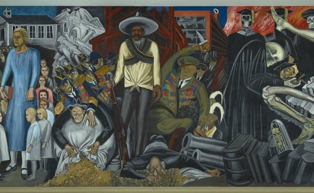 Mural by Mexican muralist José Clemente Orozco. (Hood Museum of Art, Dartmouth College: Commissioned by Trustees of Dartmouth College), © Jose Clemente Orozco/Artists Rights Society (ARS), New York/SOMAAP, Mexico City.