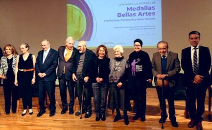 Otorgan Medalla Bellas Artes a creadores y protectores del arte mexicano
