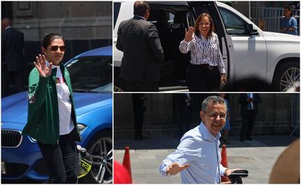En fotos, así fue la pasarela de funcionarios en Palacio Nacional
