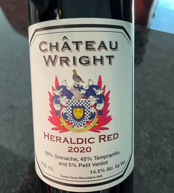 Vino texano. Foto: Cellar Tracker