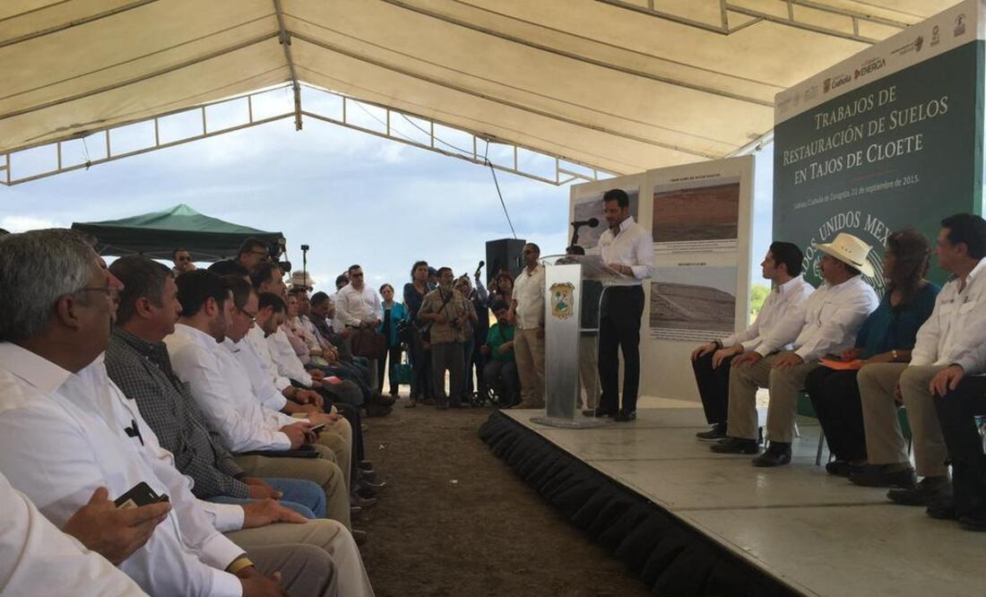 Rafael Pacchiano Alamán, titular de Semarnat, durante su gira de trabajo por el estado (Foto: @SEMARNAT_mx)