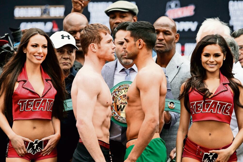 La pelea de ‘Canelo’ contra Amir Khan se transmitirá a 149 países en los cinco continentes (ANDREW COULDRIDGE. REUTERS)