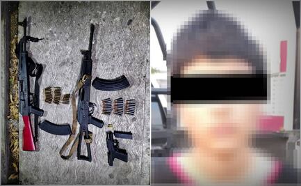 Caen 5, entre ellos 3 menores de edad, con armas largas en Pesquería, NL