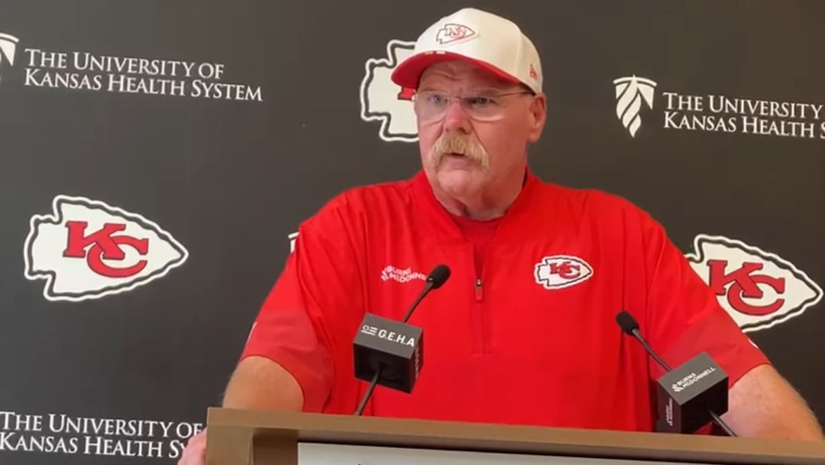 Andy Reid, entrenador de los Kansas City Chiefs, en conferencia de prensa - Foto: Nicolás Schiller/EL UNIVERSAL