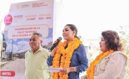 Avanzan obras recosntrucción en Chilpancingo tras daños por el huracán John; Evelyn Salgado supervisa acciones