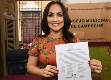 Candidata de MC en San Francisco, Campeche, recibe constancia de alcaldesa electa