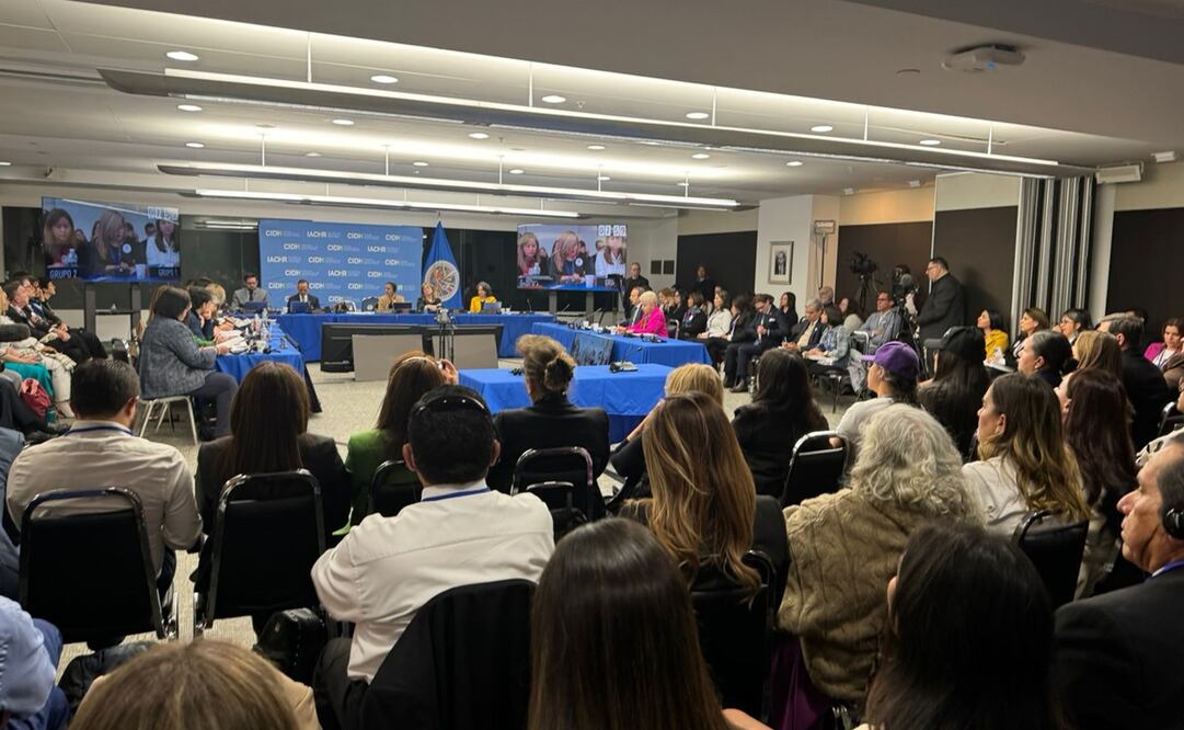Audiencia ante la Comisión Interamericana de Derechos Humanos (CIDH) en Washington este 12 de noviembre del 2024. Foto: Especial