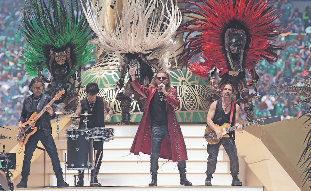 El grupo jalisciense Maná interpretó “Oye, mi amor”ante 85 mil personas. Foto: Diego Simón y Carlos Mejía/ EL UNIVERSAL