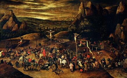Roban de iglesia italiana una obra de Brueghel el Joven