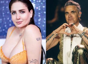 Celia Lora recuerda que un novio la celó, pensando que le fue infiel con Robbie Williams