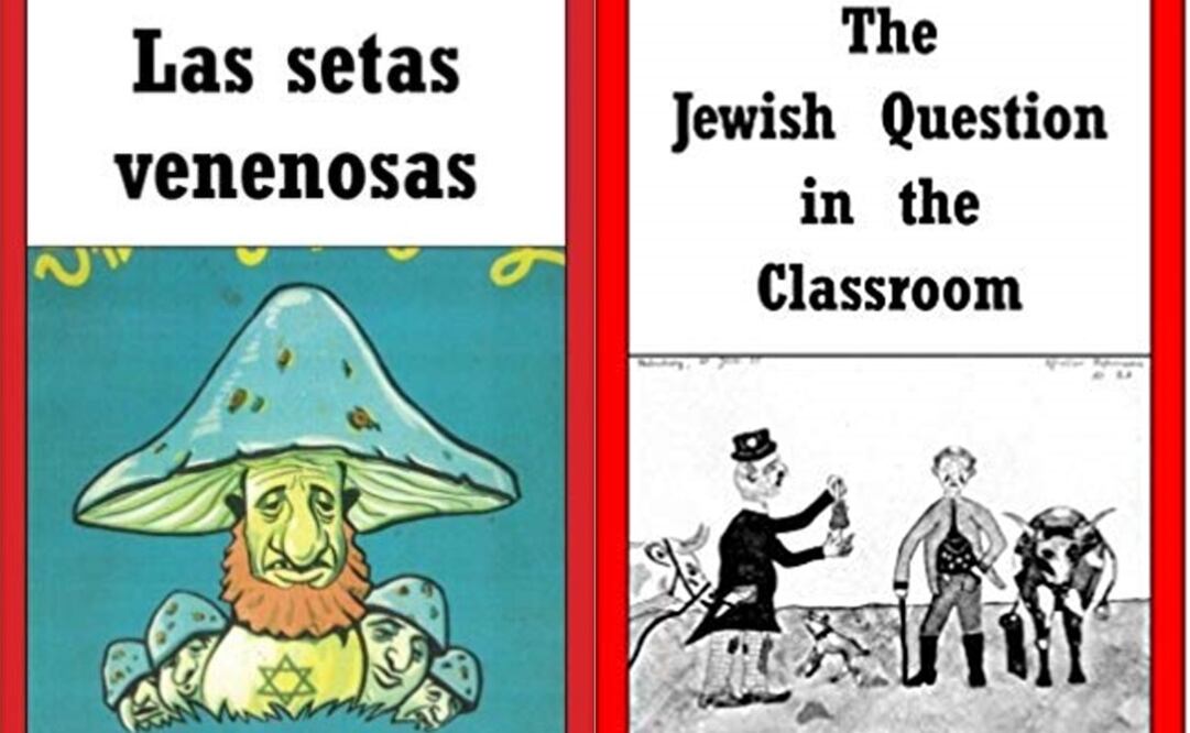 "Las setas venenosas" y "The Jewish Question in the Classroom", de Julius Streicher, son algunos de los títulos que se encuentran en Amazon. Imágenes: Especial