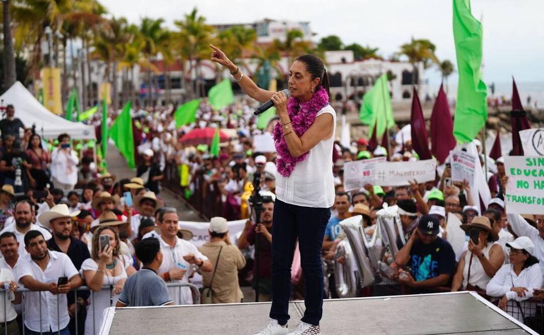 Claudia Sheinbaum Pardo en mitin en Jalisco. Foto: Especial