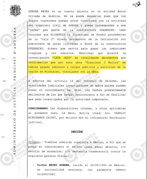 Dio en Michoacán contrato sospechoso a Odebrecht; AMLO lo nombra director de seguridad: Mexicanos contra la Corrupción