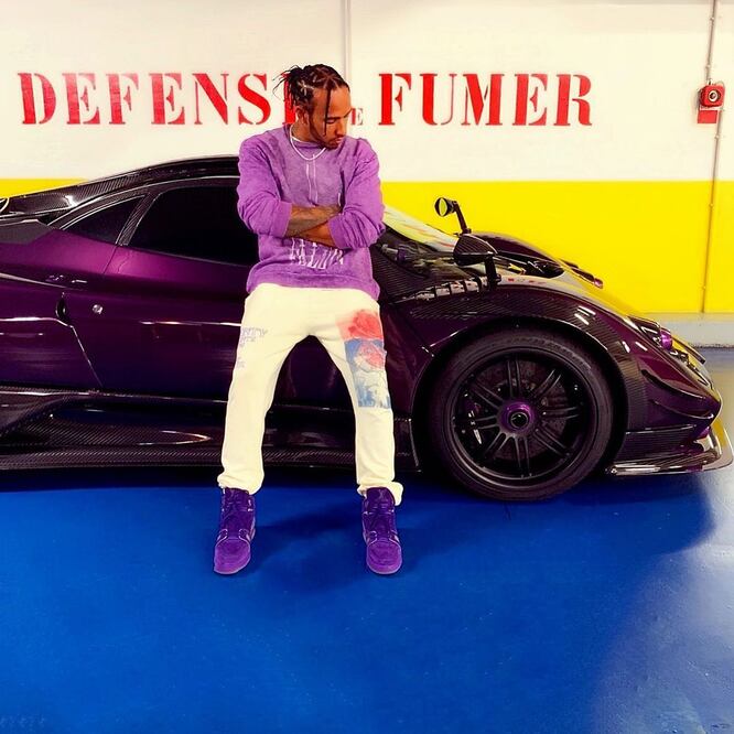 Lewis Hamilton maneja su Pagani en Mónaco a pesar de prometer solo usar autos eléctricos