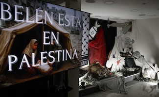 Maestros españoles transforman el "Guernica" en un nacimiento para honrar a Gaza