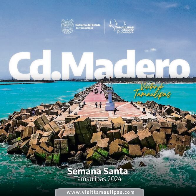 En esta Semana Santa la playa Miramar, en Ciudad Madero, recibió 392 mil 37 paseantes. Foto: Especial