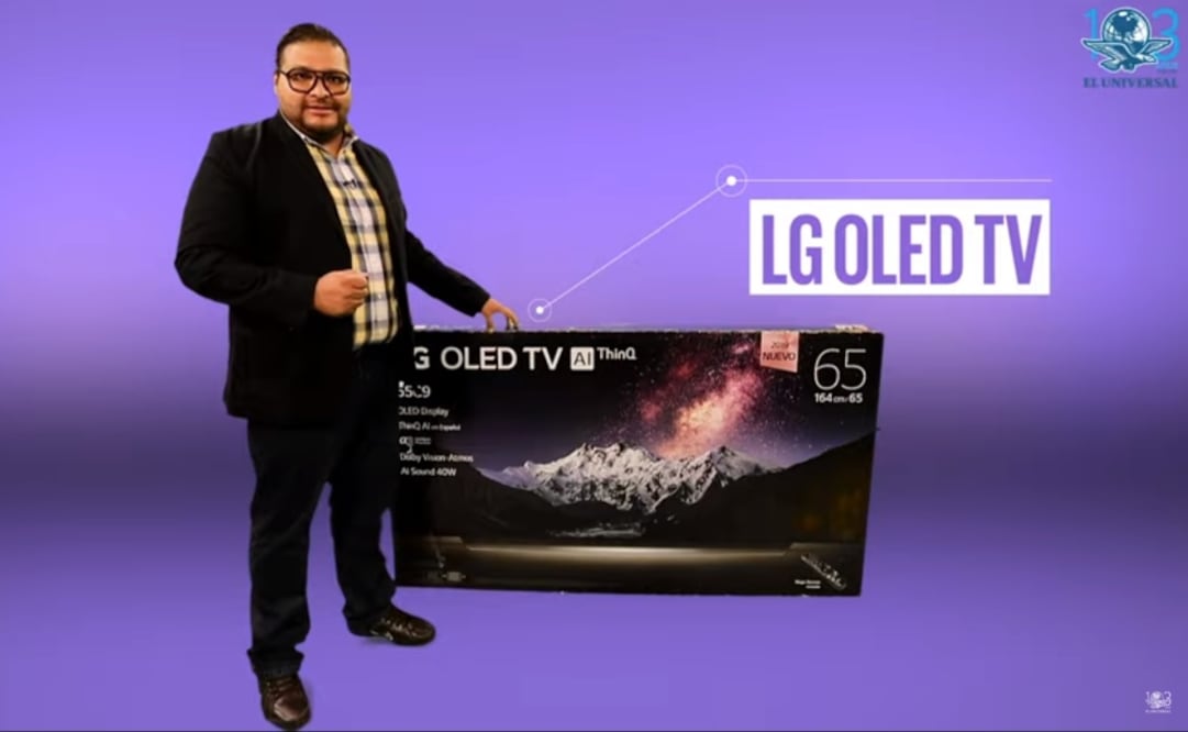 Se trata de un televisor que funciona con tecnología OLED, es decir, que su sistema de iluminación y despliegue de imágenes se logra a través del uso de diodos orgánicos emisores de luz 