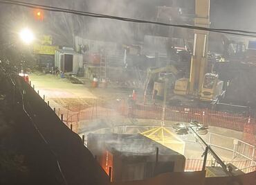 "Casi explotábamos", niña aterrada por explosión en zona donde se construye tren subterráneo en Sonora