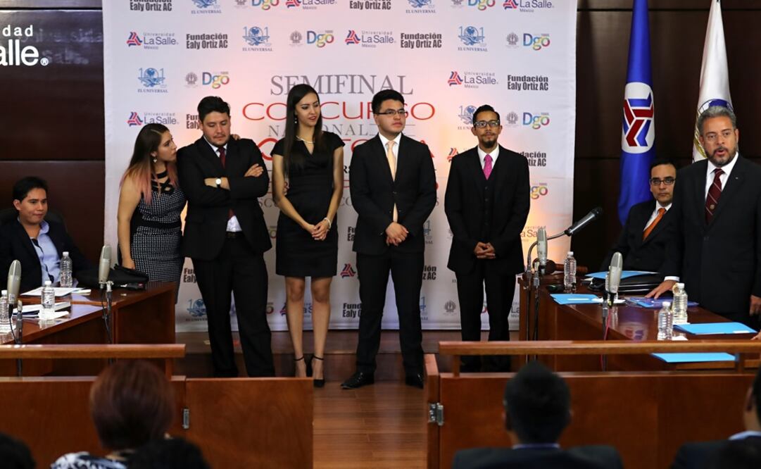 Nuevamente el certamen se desarrolló en la sala de Juicios Orales de la Universidad La Salle Unidad Condesa. /Lucía Godínez - EL UNIVERSAL