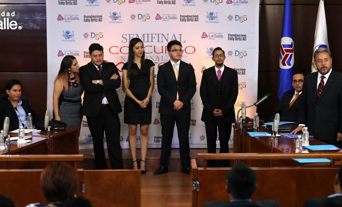 Nuevamente el certamen se desarrolló en la sala de Juicios Orales de la Universidad La Salle Unidad Condesa. /Lucía Godínez - EL UNIVERSAL