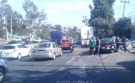 Restablecen circulación en carretera México-Toluca tras accidente