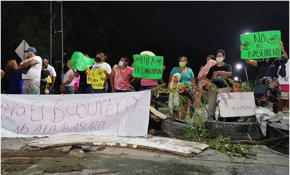 Protesta en Cancún. FOTO: Especial
