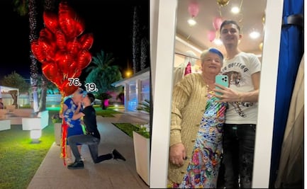 Tiktoker en polémica por pedir matrimonio a su novia 57 años mayor 