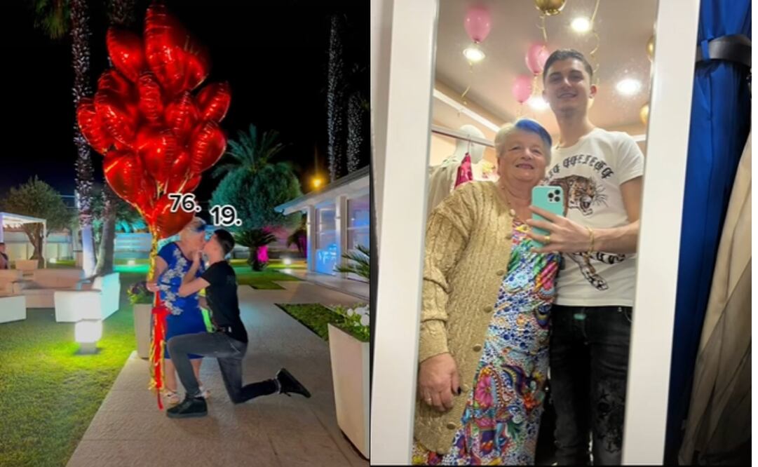 Esta pareja causó polémica en TikTok debido a sus edades. Foto: TikTok milina_gatta