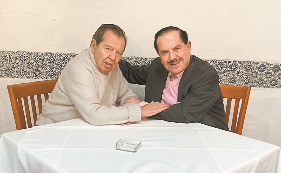 Porfirio Muñoz Ledo y Juan Francisco Ealy Ortiz. Foto: Tomada de Twitter