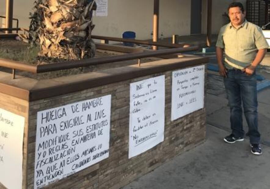 Con huelga de hambre exige independiente reposición de candidatura