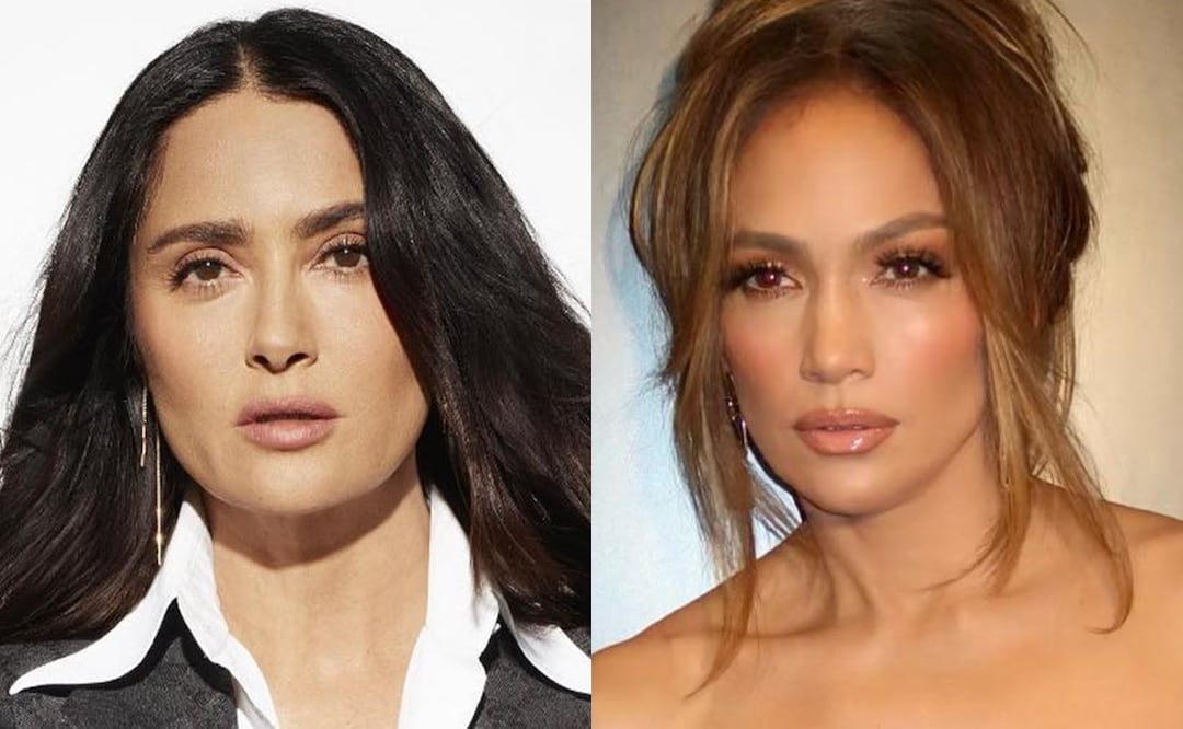 Salma Hayek y Jennifer López. Fuente: Producción El Universal