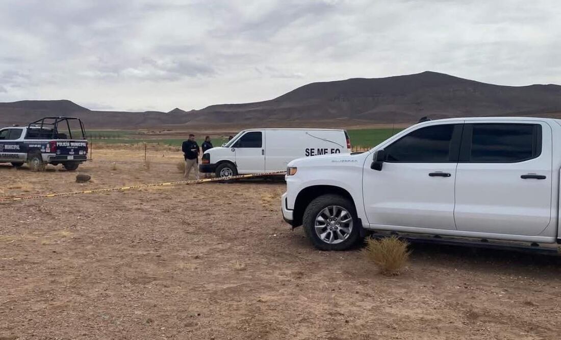 Enfrentamiento deja un policía muerto y uno lesionado en Casas Grandes, Chihuahua (03/04/2025). Foto: Especial