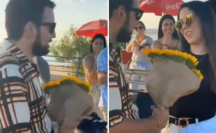 Joven le da una serenata a chica en público, pero ella lo rechaza porque no quiere ser su novia