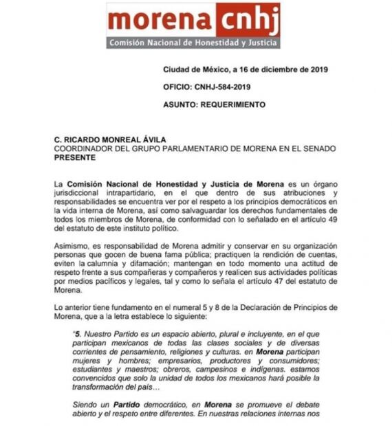 Ordenan separar a Lilly Téllez de la bancada de Morena en el Senado