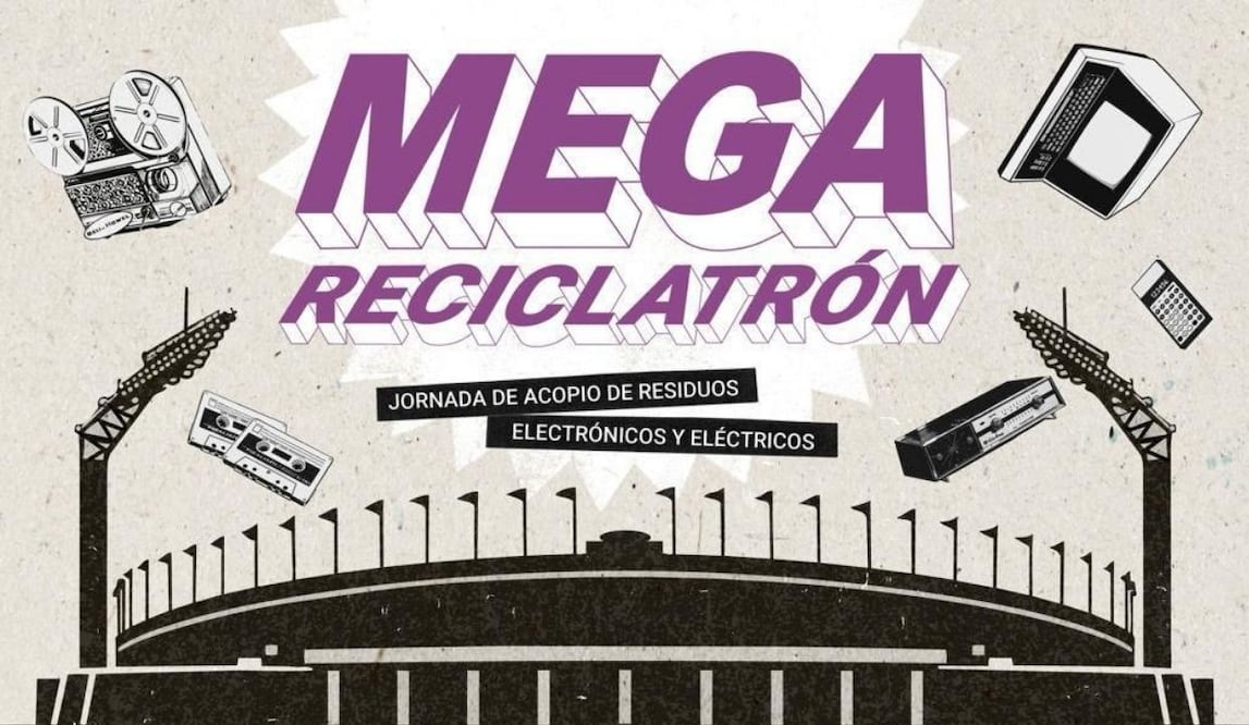 Mega reciclatrón en la CDMX; fechas, sede y qué residuos electrónicos podrás llevar. Foto; Especial