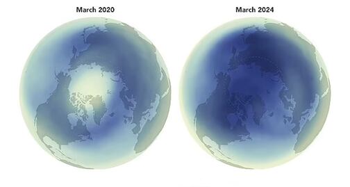 La capa de ozono podría recuperarse por completo para el 2045, sugiere la NASA