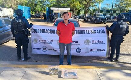 Fuerzas federales detienen a un civil armado y aseguran más de 361 mil pesos en Culiacán 