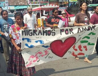 Centroamericanos exigen en Chiapas respetar sus derechos