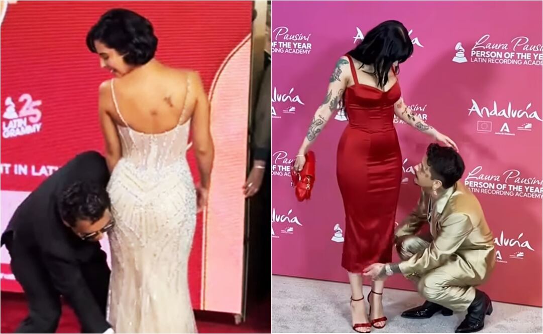 Christian Nodal y Ángela Aguilar asistieron a los Latin Grammy´s. 
Fotos: YouTube