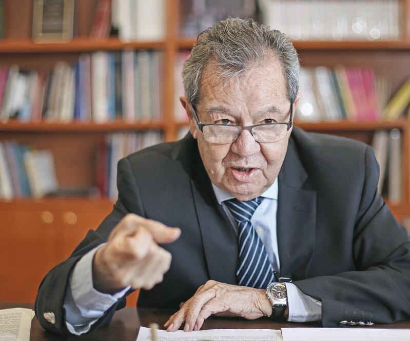 Porfirio Muñoz Ledo dijo que ha propuesto que muchas ciudades del país sean consideradas Ciudades Refugio para migrantes. Foto: ARCHIVO EL UNIVERSAL