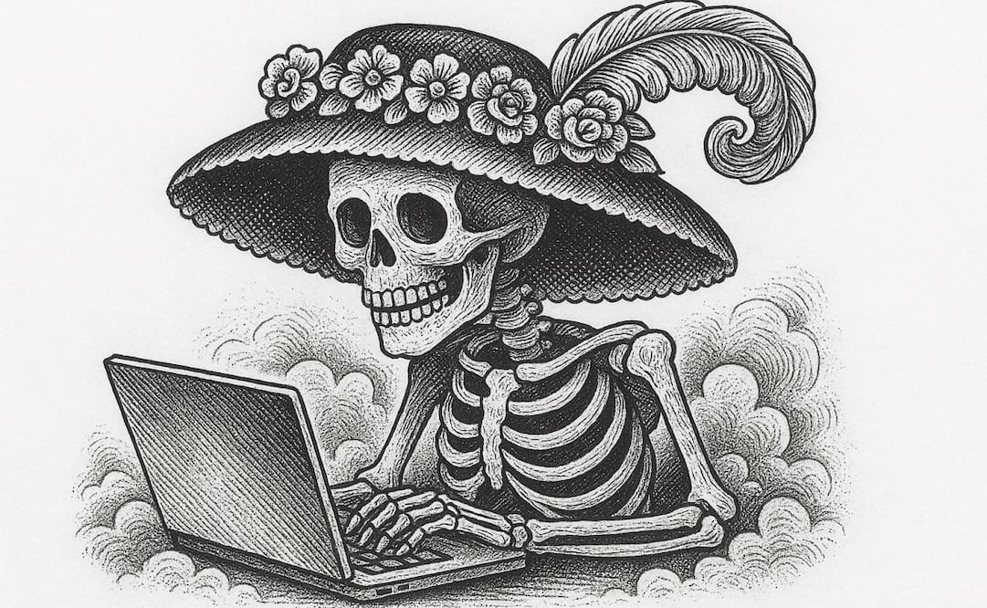 Las calaveritas literarias son un detalle para dedicar este Día de Muertos 2025. Foto: Imagen generada con IA