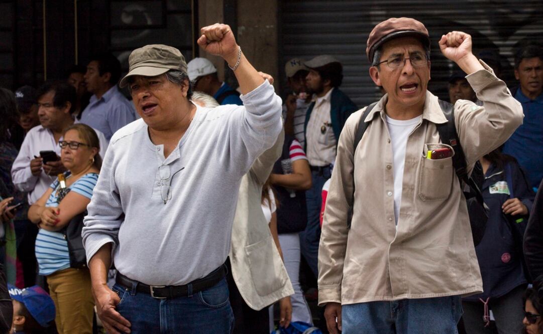 Los maestros también se movilizaron en la CDMX (Jennifer Nava/ EL UNIVERSAL)